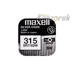 Bateria Maxell - 315 - SR716SW